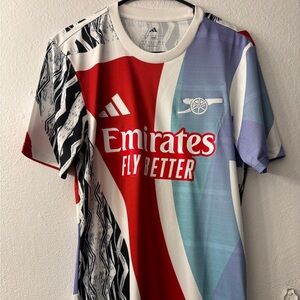 Adidas Arsenal FC 2024/2025 Pre-Match Jersey Size Small